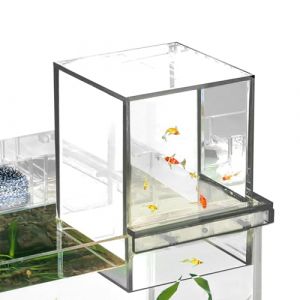 Aquarium &agrave; Poissons en Acrylique l&eacute;ger, r&eacute;servoir d'aquarium invers&eacute; - Aquarium Cool &agrave; Recharge Automatique | R&eacute;servoir &agrave; Poissons au-Dessus de l'eau pour l'entretien des Poissons, Aquariums et Bols (utiaesg, neuf)