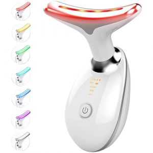 Queath Appareil Anti Rides Visage,Appareil de Beauté,3 Modes cou Appareil de Raffermissement du Visage,Appareil EMS 45°C Lifting Visage En Raffermissement et Lifting,Smart LED Massage Visage (Peheng Co Ltd, neuf)