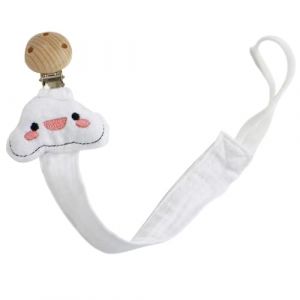 Attaches-Sucettes Pour Bébé, Soothi Tétine Clip, Clips De Tétine Anti-perte En Forme D'animaux, Accroche Tétine Bebe, Attaches-Sucettes, Accroches -Tétines Clips Porte,Pacifier Chain Chaîne 27x7x3cm (Currentiz, neuf)