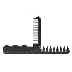 Peigne pliable – Peigne à barbe pliable | Brosse de poche pliable portable multifonction pour homme, confortable, réutilisable, mini huile capillaire coiffante, outil de coiffure, tondeuse durable (xiaodo, neuf)