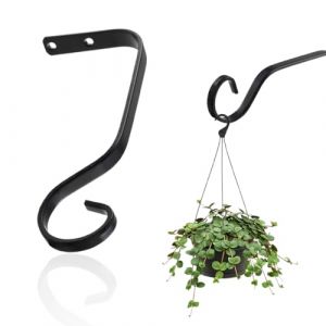 BCHKO 1 Pièce Crochet de Plantes, Crochet Suspendu, Crochet de Mur en Fer, Crochet Suspendu pour Pots de Fleurs, Nids d'Oiseaux, Lampions, Mobiles, Lampes Murales (18cm) (MIAO YONGXUAN SHOP, neuf)