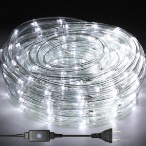 Jopassy 30M LED Tube Lumi&egrave;re lumineux, Ruban LED lumineux &Eacute;tanche IP44,LED Tube Lumi&egrave;re lumineux Blanc froid 220 V &eacute;clairage, Pour F&ecirc;te de No&euml;l, Les Jardins, Maisons, Ext&eacute;rieur (IRON-DG, neuf)