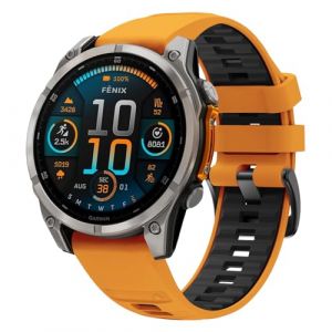 YASPARK Bracelet pour Fenix 8 51mm/Fenix 7X Pro/Fenix 7X/Fenix 6X/Fenix 6X Pro/Fenix 5X/Fenix 5X Plus, 26mm QuickFit Sport Silicone Bracelet pour Fenix 3/Fenix 3 HR/3 Sapphire/7X Sapphire Solar (BEIYING, neuf)