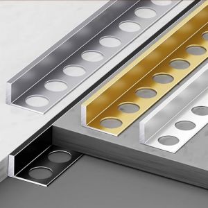 Raouoae Profilé d'angle Décoratif en Aluminium Anodisé pour Carrelage 125 Cm X 2 Pièces Profilé De Finition pour Bordures De Sol Et Mur Joint De Carrelage De Qualité Supérieure(Gold,Height: 11 mm) (Raouoae Hardware（品牌已注册，跟卖零容忍，必投诉）, neuf)