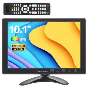 Thinlerain 10,1 Pouces Écran Moniteur Portable 1280 x 800 LED 16:10 IPS Ecran de HDMI/VGA/BNC/AV/VESA/Support Compatible avec PC Raspberry Pi Windows 7/8/10 (Thinlerain, neuf)