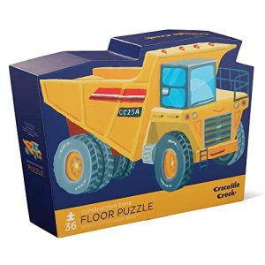 Crocodile Creek - Maxi Puzzle 36 pi&egrave;ces pour Enfants 3 Ans et Plus - Puzzle g&eacute;ant Plus de 60 cm - Illustrations color&eacute;es - Jeu &eacute;ducatif et ludique (Les v&eacute;hicules de constructions) (R&ecirc;ves & Int&eacute;rieurs, neuf)