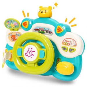 Volant Voiture Enfant, Simulateur de Conduite Enfants, Volants Multifonctionnel avec Musique et Lumi&egrave;res, Volant Musical pour Enfant, Contr&ocirc;leur De Conduite Portable, Cadeau pour Gar&ccedil;ons Filles 3 Ans (suncitykids, neuf)