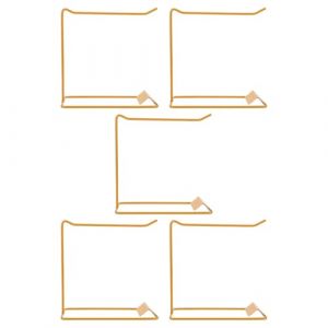 FOMIYES Pr&eacute;sentoir d'&Eacute;chantillons pour Vernis &agrave; Ongles en Fer Dor&eacute; Lot de 5 Supports Robustes pour Nail Art et Faux Ongles Stand Compact et Organis&eacute; pour Salons de Beaut&eacute; et Manucure (Yaoys, neuf)