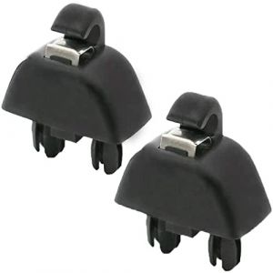 Riloer 2 pièces Noir Pare-Soleil Crochet Clip Support Compatible avec Audi Accessoires Compatible avec Audi A6 C6 A8 2004-2011 Voiture intérieur Pare-Soleil Clip Crochet (LanCo2020, neuf)