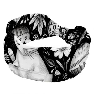 Bandeau &eacute;lastique pour femme, motif &oelig;uf de P&acirc;ques, lapin, noir et blanc, accessoires pour cheveux doux, &eacute;vacuation de la transpiration pour l'entra&icirc;nement, Yaga, course &agrave; pied, randonn&eacute;e, exercice (ocenuttldat, neuf)