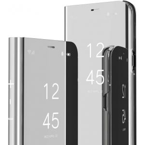 SIYOPINPFY Compatible avec Samsung Galaxy S9 + Plus Housse Coque Etui &agrave; Rabat, Luxueux Makeup Miroir Smart View Standing b&eacute;quille 360&deg; Protecteur Coque pour Samsung Galaxy S9 + Plus, Mirror Silver (SIYOPINPFY, neuf)
