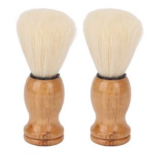 Sonew Mini Blaireau, Blaireau à Barbe, Blaireau à Manche en Bois, Blaireau Professionnel pour Hommes, pour Voyage à Domicile (Bamfive-a, neuf)