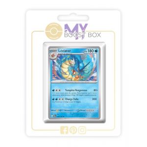 Léviator 043/193 Holo ou Reverse (aléatoire) - Myboost X Écarlate et Violet 02 Évolutions à Paldea - Coffret de 10 Cartes Pokémon Françaises (My-Booster, neuf)