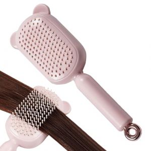 Brosse Cheveux Boucl&eacute;s - R&eacute;tractable Contr&ocirc;le Des Frisottis - Brosse Douce Massage du Cuir Chevelu | Cheveux Longs Boucl&eacute;s Lisses Mouill&eacute;s Secs Femmes Hommes Maison Voyage Bureau &Eacute;cole (WERytr, neuf)