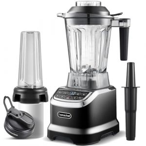 AMZCHEF Blender professionnel 1800 W, blender multifonctionnel avec &eacute;cran tactile intelligent, blender &eacute;lectrique 6-lames en 3D - Noir (HomeMap Store, neuf)