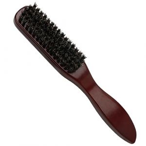 Brosse Plaquante Cheveux,Brosse a Cheveux Poils de Sanglier,Brosse a Chignon,Brosse a Cheveux Demelante pour le Nettoyage des Cheveux et de la Barbe (Xuanjianlin Trading, neuf)