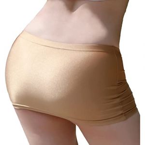 ranrann Femme Mini Jupe Courte Moulante Sexy Jupe Crayon Taille Basse Bodycon Elastique Clubwear Type A Or Taille Unique (ranraneu, neuf)