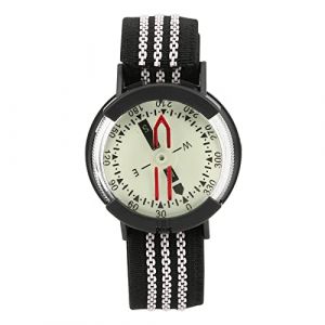 Yuecoom Boussole De Poignet De Plongée, Boussole étanche D'extérieur Lumineuse avec Bracelet De Montre Réglable,Boussole Randonnée pour Camping Hiking (Jagche, neuf)