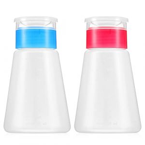 Beaupretty 2 Pièces Embouteillée Boire Distributeur D'alcool Dissolvant De Cuticule Distributeur De Liquide à Pompe Dissolvant Pour Vernis à Ongles Pompe De Distribution Gel Plastique (lorianca, neuf)