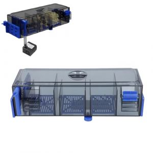 Hominas Filtre Aquarium Suspendu 30 DB Silent Cascade Hang on Filtre pour Aquariums Filtration en Quatre &Eacute;tapes Suspension Double Face pour Filtration de Bac (Mowingo, neuf)