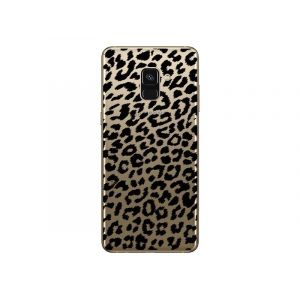 NOVAGO Compatible avec Samsung Galaxy A8 2018 (5.6 Pouces) Souple et R&eacute;sistante Anti Choc avec Impression de qualit&eacute; (Leopard) (NOVAGO-Vendeur PRO fran&ccedil;ais, neuf)