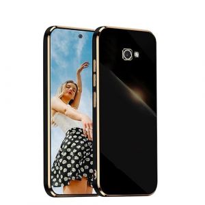 Kaywzo Antichoc Coque pour Samsung Galaxy J4+/J4 Plus,Housse de Brillant Placage TPU,Etui de Souple Silicone,Ultra Mince Mode Minimaliste Protection Cover Case,Noir (Misyum, neuf)