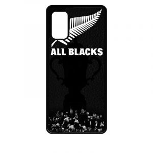 G&eacute;n&eacute;rique Coque pour Galaxy a41 - Nouvelle zelande Rugby - Noir (topshirt, neuf)