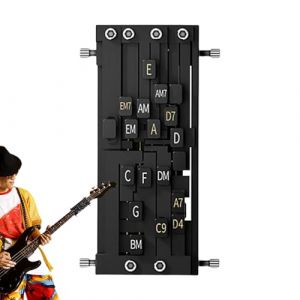 Presseur d'accords pour guitare acoustique PP - Aide &agrave; la guitare pour accords instantan&eacute;s - Appareil d'entra&icirc;nement avec formation automatique d'accords pour main gauche - Prend en charge le (luchaoxiang, neuf)
