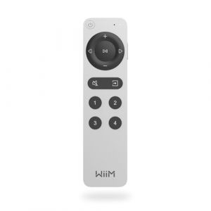 WiiM Voice Remote 2 pour streamer et amplificateur de musique WiiM | Push-to-Talk, 4 boutons de préréglage intelligents | Batterie rechargeable | Design élégant en aluminium | Télécommande Bluetooth à (Linkplay Technology Inc., neuf)
