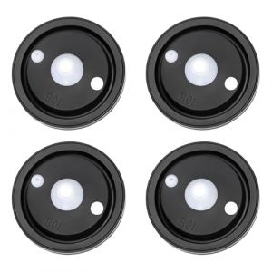 4pcs Joint Chasse d'eau WC, R&eacute;paration Rapide pour Membrane Flotteur WC de Diam&egrave;tre 27 mm, Membrane Chasse d'eau Lat&eacute;rale pour l'entretien de la Chasse d'eau des Toilettes (Funver, neuf)