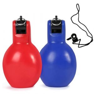Senermter 2 Pi&egrave;ces Sifflet Poire A Main, Sifflet A Presser, Sifflets De Sport De Plein Air Id&eacute;al pour L'arbitre, Le Sport, L'enseignant, L'entra&icirc;nement, La Survie (qinxie, neuf)