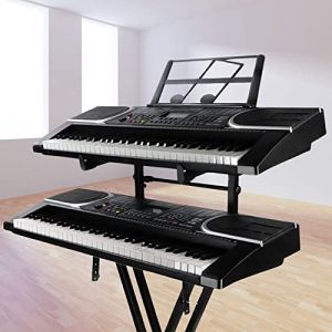 Xiaoxin Clavier Double Universel - Support d'orgue &eacute;lectronique deuxi&egrave;me Niveau | Support portatif d'instrument Musique Piano avec la Taille r&eacute;glable (OuiouiMarke(Livraison express &agrave; partir de 5 euros), neuf)