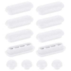 COYUN 12 Pièces Tampon Abattant WC,Patin Abattant WC,Tampons Abattant WC,Tampons pour Abattant de WC,Pare-chocs de Siège de Toilette,Amortisseur WC(Blanc) (HLWA RETAILS LTD UKSTORE, neuf)