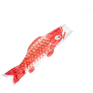 GORGECRAFT 36 Pouce Koi Fish Flag Koinobori Coloré Fantaisie Carpe Vent Streamer - Bande Dessinée pour Jardin Arrière-Cour Nipponese Sushi Bar Izakaya Décoration de Chambre (GORGECRAFT FR, neuf)
