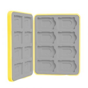 Rangement pour Switch Jeux, Boite Jeux Switch Rangement, Doublure en Silicone, Boite Jeux Switch Rangement, avec 16 Emplacements pour Cartes de Jeu et 16 Emplacements pour Cartes Micro SD (ZHAO DAN DE DIAN, neuf)