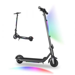 Urbanvoy Trottinette &eacute;lectrique pour Enfants 6-12 Ans, 6" Scooter &eacute;lectrique Enfant, Double Vitesse, avec &eacute;cran LED et n&eacute;ons, Frein &eacute;lectronique et autonomie de 5-8 km (Noir) (URBAN CYCLE TECHNOLOGIES LTD, neuf)