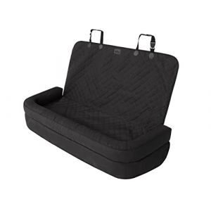 Siège de voiture pour chien, caisse pour chien, lit pour chien, caisses de transport, banquette arrière, couverture pour chien, panier pour chien, panier pour chat de petite taille, 135 x 45 cm, noir (TexCorp, neuf)