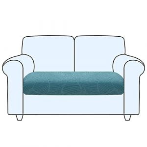 SHUOJIA Housse De Coussin De Canapé, Housse De Coussin Extensible, Housse Coussin D'assise Antidérapant, Housse De Protection pour Meubles Seat for Pets & Kids (Blue,Large-2-Seater) (SHUOJIA, neuf)