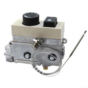 SPORTARC Contrôleur de température, soupape de contrôle de température de gaz 120–200 degrés Celsius thermostat pour friteuses, cuiseurs vapeurs, fours, 69LWH28S01H1VY15LA2AQ (popmall-eu, neuf)