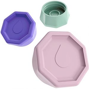 Couvercle de bouteille en verre Sodaquip &reg; pour Sodastream Crystal | 3 x couvercles modernes pour bouteilles Sodastream Crystal | Bouchon/couvercle de bouteille pour bouteilles en verre Sodastream (3 (Moonwards, neuf)