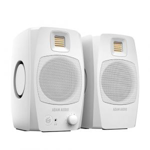 Système de monitoring de bureau amplifié ADAM Audio D3V avec port USB-C (vendues par paire, couleur blanche) (SUPERSOUND MUSIC STORE, neuf)