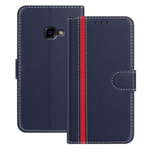 Ucikov Pochette en Cuir pour Samsung Galaxy XCover 4,Housse Protection &Eacute;tanche Incassable Rabat Premium Portefeuille Magn&eacute;tique Carte Bleue &Eacute;tui Coque pour Samsung Galaxy XCover 4,Bleu (Ucikov, neuf)
