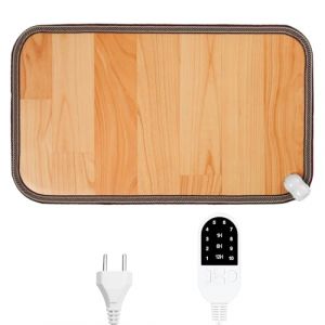 Rakuker Chauffe Pieds Chauffant &Eacute;lectrique, Chauffe Pied Electrique, Coussin Chauffant Pied avec 10 Modes de Chauffage 3 Minuterie, Protection Contre, Tapis Chauffant Pied pour Maison Bureau (FUNRPETA S.R.L., neuf)