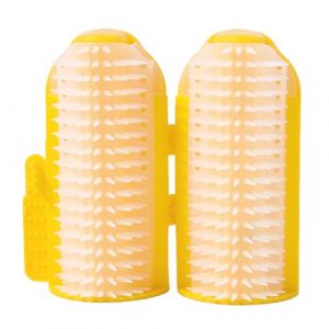 Grattoir d'angle pour chat pour mur | Toiletteur d'angle pour chat &ndash; Peigne de massage avec herbe &agrave; chat plus doux pour poils longs et courts pour chaton, animal domestique, bureau, &eacute;tag&egrave;re &agrave; livres (Kbsin212, neuf)