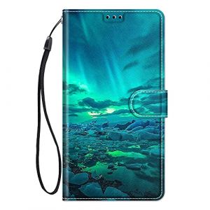 ChoosEU Coque pour Huawei P Smart 2019 / Honor 10 Lite Housse Cuir avec Silicone Etui Portefeuille Antichoc &Eacute;tui &agrave; Rabat et Folio Support Stand Fonction &eacute;l&eacute;gant Motif pour Filles Femmes - Feu Vert (ChoosEU, neuf)