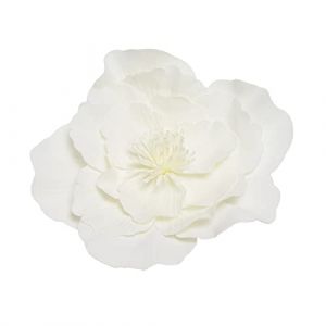 FUZYXIH Grand bandeau à fleurs pour femme - Chapeau bibi à fleurs - Bandeau de costume - Grand bandeau à fleurs, blanc (XuHangFF, neuf)