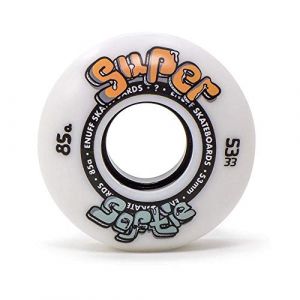 Enuff Skateboards Super Softie Wheels Roues Mixte Adulte, Blanc, 53 mm (Black Sheep Skate Store, neuf)