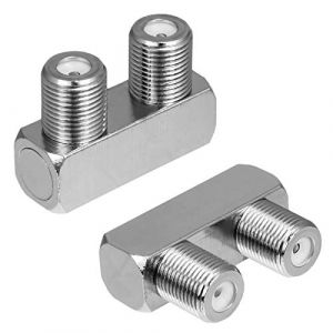 HB-DIGITAL Connecteur satellite double prise F en forme de U pour antenne TV 4K (HB-DIGITAL, neuf)