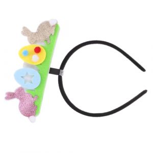 Générique coiffe de pâques décorations d'arbre de Pâques lapins de pâques bandeaux bébé easter decoration Bandeau de Pâques bandeau de fête accessoires de cheveux pour femmes Feutrine (MINGEAR, neuf)