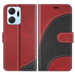 BoxTii Coque pour Honor X7A, Housse en Cuir PU Pochette de Portefeuille, Magn&eacute;tique &Eacute;tui de Protection Housse Coque pour Honor X7A, Rouge (BoxTii, neuf)